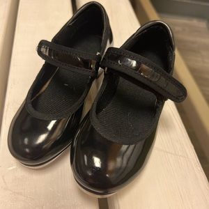 Linodes Patent Easy Strap Tap Shoe for Girls and Boys (Toddler/Little Kid) - 9.5